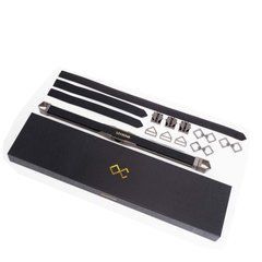Фіксатор-розпірка LOCKINK Adjustable Spreader Bar Set, чорний, шкіряний, ремені для шиї, рук/ніг