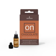 Збудливі краплі для клітора Sensuva - ON Arousal Oil for Her Chocolate (5 мл) зі смаком шоколаду