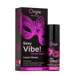 Рідкий вібратор SEXY VIBE, 15 мл вібрація + посилення оргазму Orgie (Бразилія-Португалія)