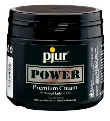 Густа змазка для фістингу та анального сексу pjur POWER Premium Cream 500 мл на гібридній основі