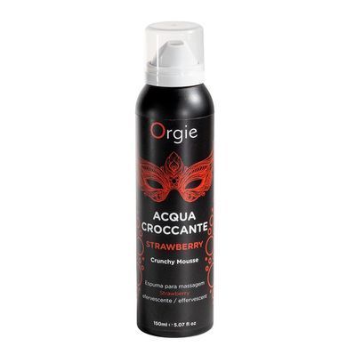 Масажна пінка Orgie &ndash; Acqua Croccante Strawberry (150 мл), ефект бульбашок, що лопаються