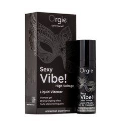 Рідкий вібратор SEXY VIBE Інтенсивність вібрації: сильна 15 мл Orgie (Бразилія-Португалія)