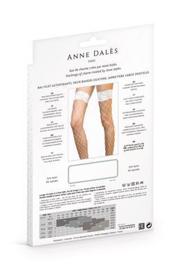 Панчохи у велику сітку Anne De Ales ERICA T3 White