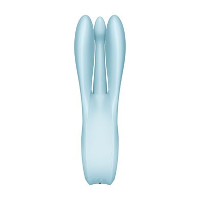 Клиторальный вибратор Satisfyer Threesome 1 Light Blue с тремя гибкими пальчиками