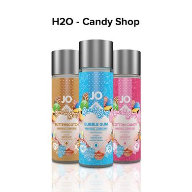 Лубрикант на водной основе System JO H2O — Candy Shop — Bubblegum (60 мл) без сахара и парабенов, "Жевательная резинка"