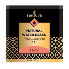 Пробник Sensuva - Natural Water-Based Peach (6 мл), на водній основі "Персик"