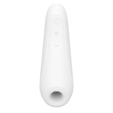 Вакуумний кліторальний стимулятор Satisfyer Curvy 1+ White з керуванням через інтернет