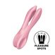 Кліторальний вібратор Satisfyer Threesome 1 Pink з трьома гнучкими пальчиками