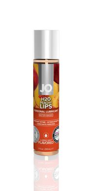 Змазка на водній основі System JO H2O — Peachy Lips (30 мл) без цукру, рослинний гліцерин, "Персикові губи"