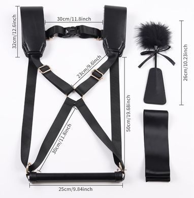 БДСМ-набір LOCKINK YEAHWOW Black Doggy Style Saddle set