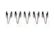 Набір кілець з кігтями Master Series Five-Piece Sensation Claw Rings - Silver