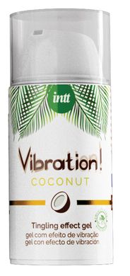 Рідкий вібратор Intt Vibration Coconut Vegan (15 мл) кокос