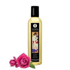 Масажна олія Shunga Aphrodisia – Roses (250 мл) натуральна зволожувальна, троянда