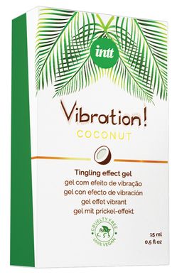 Рідкий вібратор Intt Vibration Coconut Vegan (15 мл) кокос