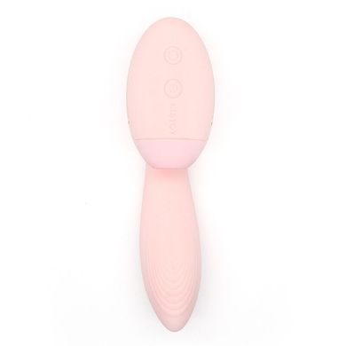 Вакуумний вібратор Kistoy Tina Mini Light Pink, вагінально-кліторальний