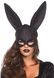 Leg Avenue Glitter masquerade rabbit mask Black
