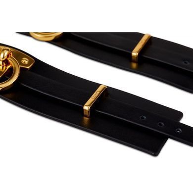 Наручники UPKO Handcuffs італійська шкіра, чорні