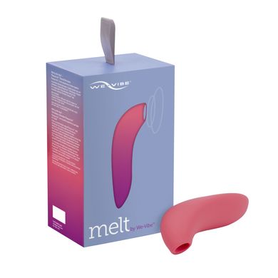 Вакуумний смарт-стимулятор для пар We-Vibe Melt Coral, зручно поєднувати з проникним сексом
