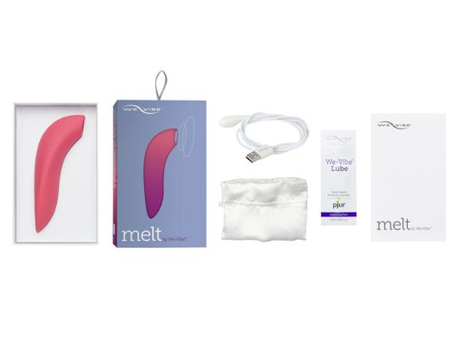 Вакуумный смарт-стимулятор для пар We-Vibe Melt Coral, удобно совмещать с проникающим сексом