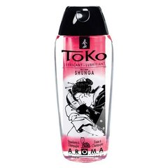 Лубрикант на водной основе Shunga Toko AROMA - Sparkling Strawberry Wine (165 мл), не содержит сахар, "Игристое клубничное вино"