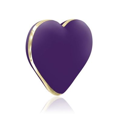 Вібратор-серце Rianne S: Heart Vibe Purple, 10 режимів роботи, медичний силікон, подарункова упаковка