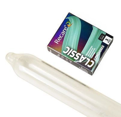 Презервативи Holographic Recare Classic Condoms 3 шт, класичні
