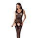 Бодістокінг Passion BS062 black, комбінезон, імітація панчох
