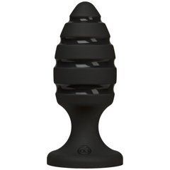 Анальний плаг зі спіральним каналом Doc Johnson Platinum Premium Silicone &mdash; The Blast &mdash; Black