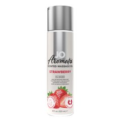 Натуральна масажна олія System JO Aromatix — Massage Oil — Strawberry 120 мл, полуниця