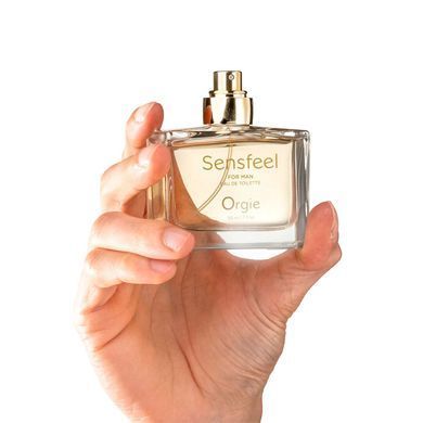 Чоловіча туалетна вода SENSFEEL + афродизіак, 50 мл ефективна феромон-технологія Orgie (Бразилія-Португалія), деревні ноти