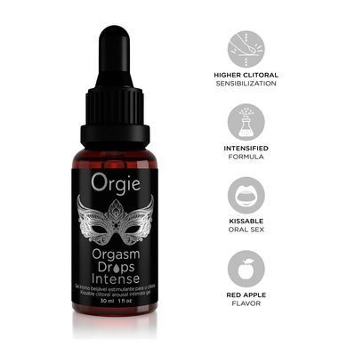 Збуджуючі краплі для клітора ORGASM DROPS INTENSE, 30 мл інтенсивна дія Orgie (Бразилія-Португалія)