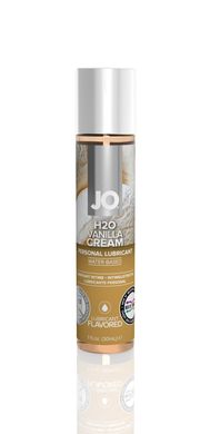 Змазка на водній основі System JO H2O — Vanilla Cream (30 мл) без цукру, рослинний гліцерин, "Ванільний крем"