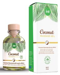 Массажный гель для интимных зон Intt Coconut Vegan (30 мл), кокос