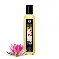 Масажна олія Shunga Amour – Sweet Lotus (250 мл) натуральна зволожувальна, солодкий лотос