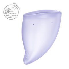 Менструальна чаша Fun Factory FUN CUP SIZE B Purple, багаторазова, діаметр 4,3 см, об&rsquo;єм 30 мл