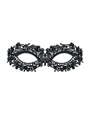 Кружевная маска Obsessive A710 mask, единый размер, черная