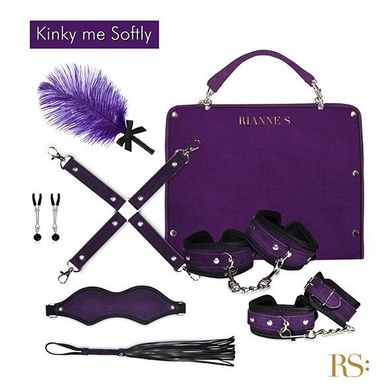 Подарочный набор для BDSM RIANNE S - Kinky Me Softly Purple: 8 предметов для удовольствия, пурпурный