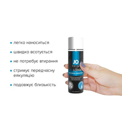 Пролонгувальний спрей JO Prolonger Spray with Benzocaine (60 мл) не містить мінеральних масел