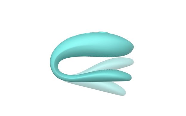 Смарт-вибратор для пар We-Vibe Sync Lite Aqua, 10 виброрежимов, можно совмещать с проникающим сексом