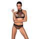 Білизна з відкритим доступом Passion MOONLIGHT SET L/XL black топ, стрінги