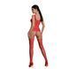 Бодістокінг Passion ECO BS001 One Size red, з доступом, імітація підв&rsquo;язок, флористичний декор