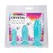 Набір анальних пробок Doc Johnson Crystal Jellies - Anal Starter Kit- Teal